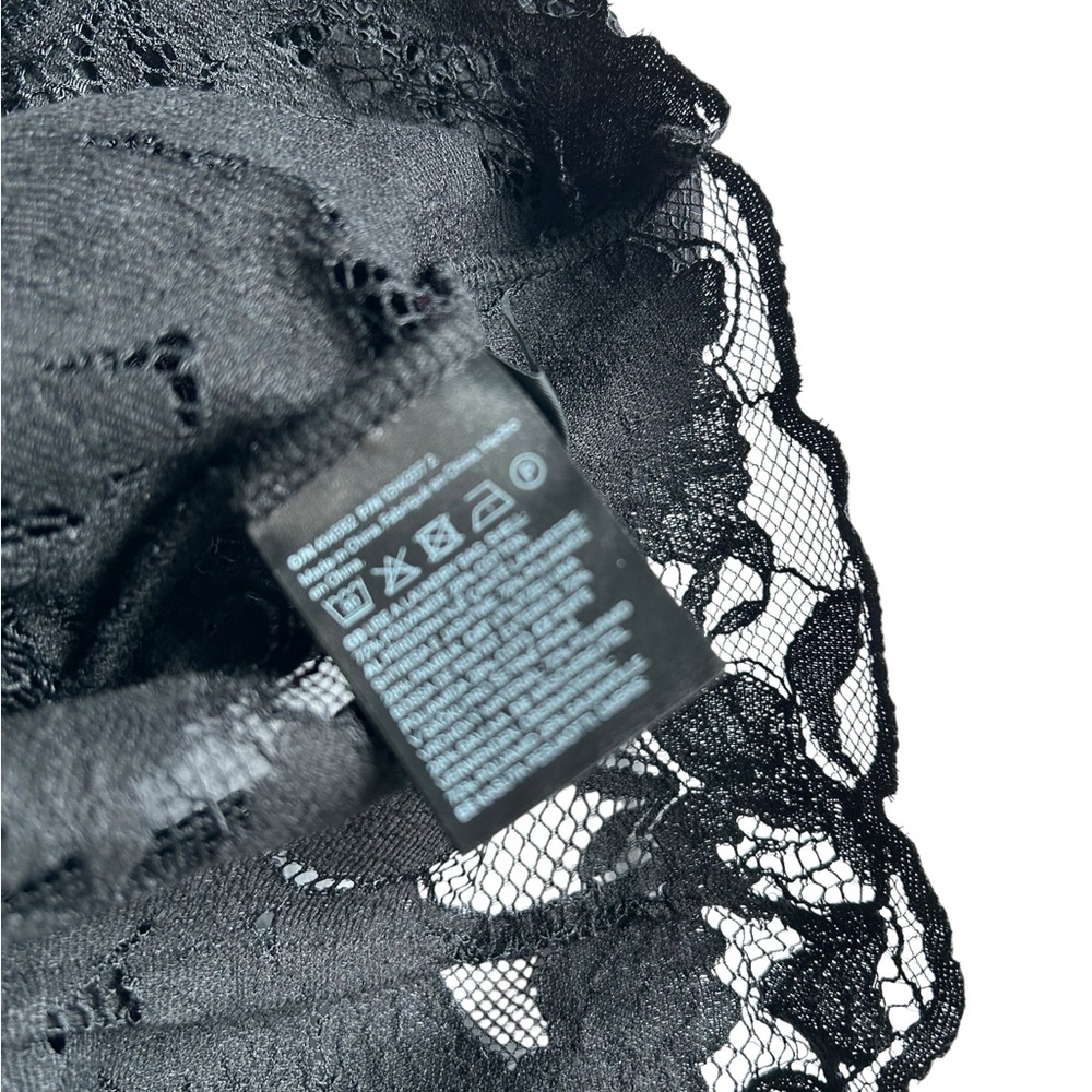 Zara Elegant Black Lace Top NWT - Picture 4 of 7